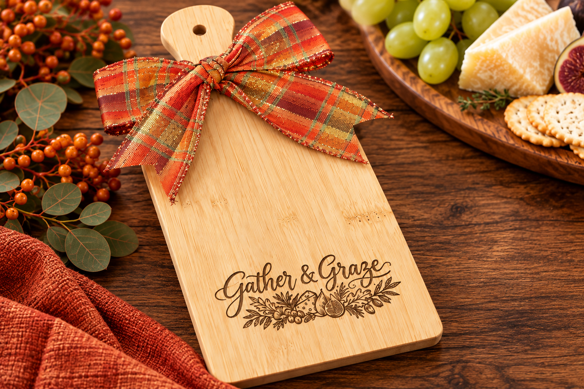 Gather & Graze | Engraved Bamboo Serving Board