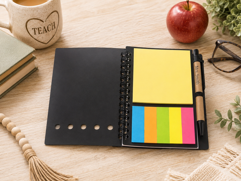Personalized Teacher Notebook Gift Set – Back to School