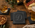 Personalized Engraved Slate Coaster Set – Set of 4