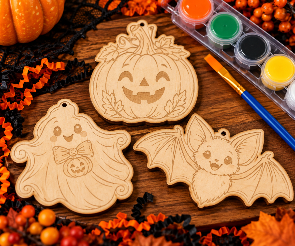 Halloween Kids Paint Your Own Wood Craft Kit