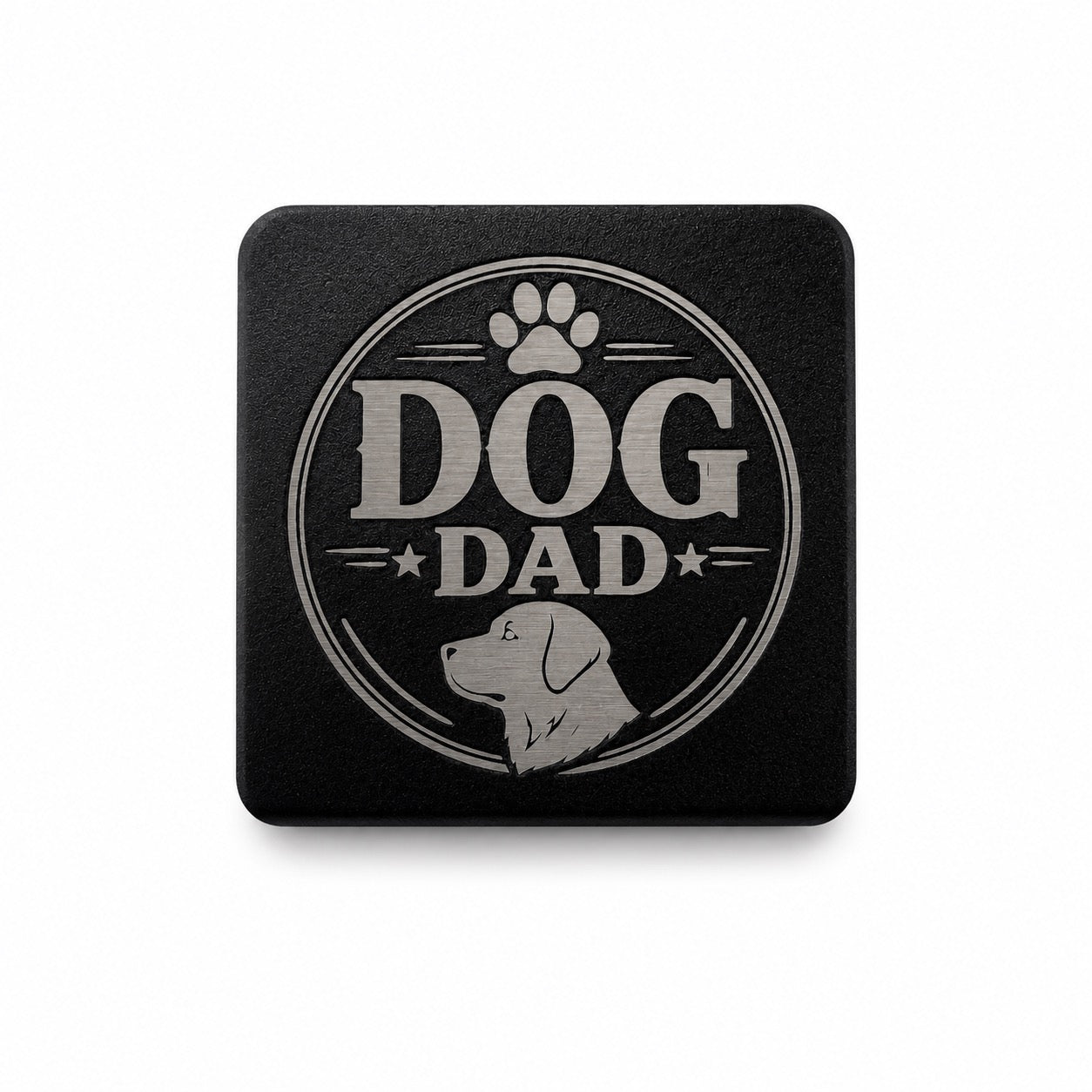 Laser Engraved Metal Cap Clip - Dog Dad