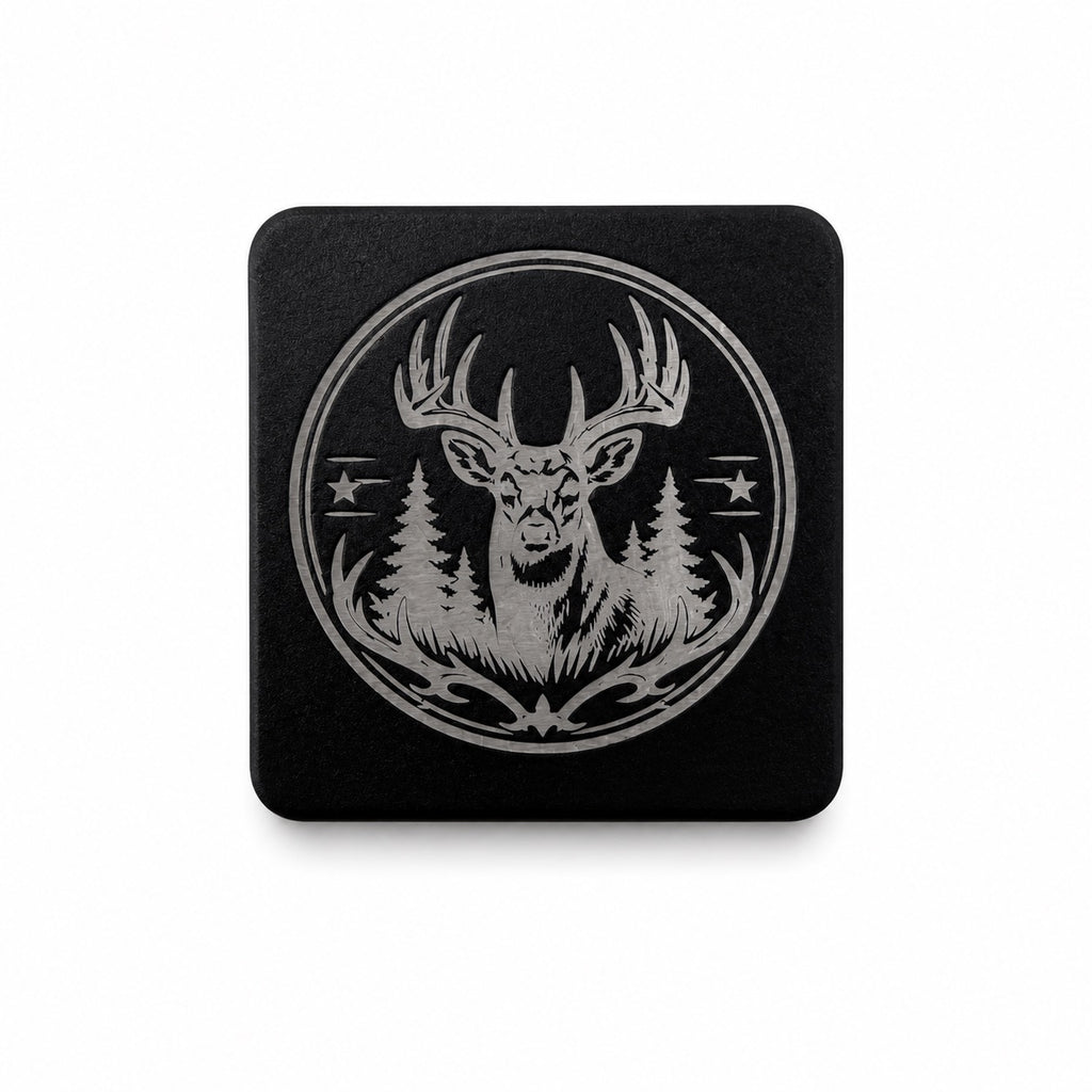 Laser Engraved Metal Cap Clip - Deer