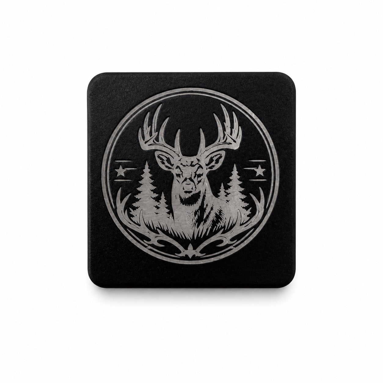 Laser Engraved Metal Cap Clip - Deer