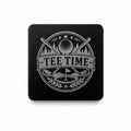 Laser Engraved Metal Cap Clip - Tee Time