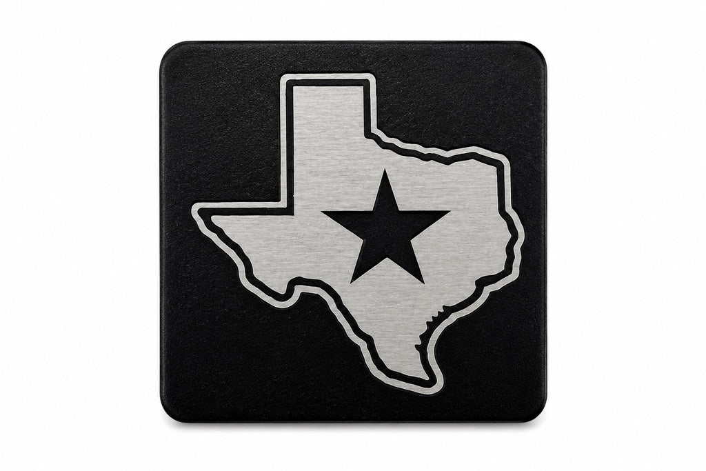 Laser Engraved Metal Cap Clip - Lone Star