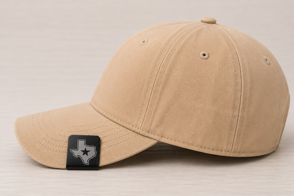 Laser Engraved Metal Cap Clip - Lone Star